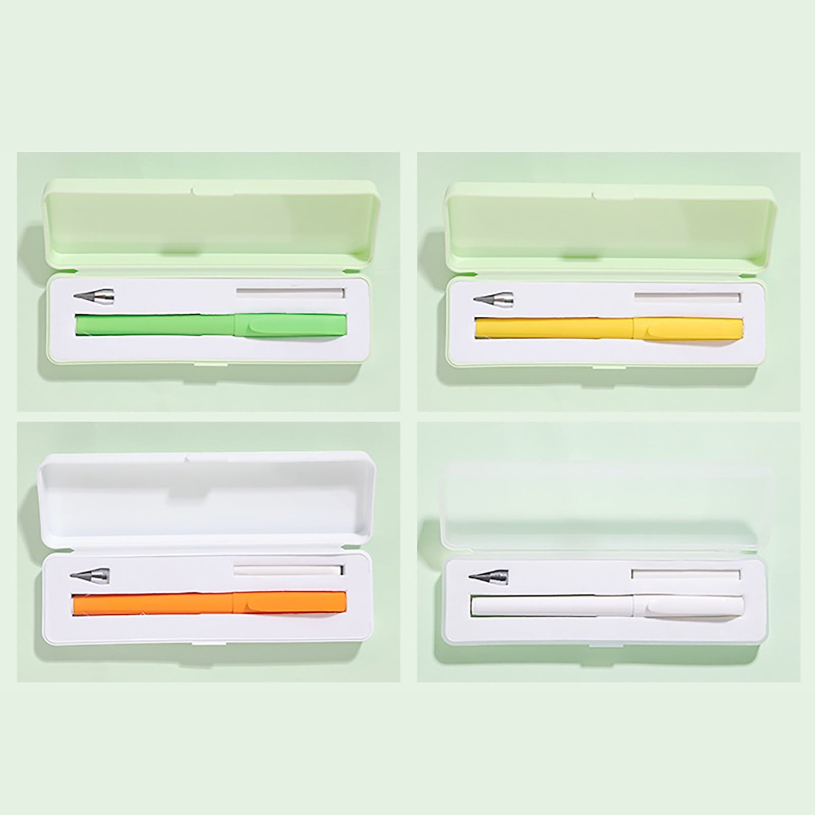 Gel Pens Erasable Gel Pens Everlasting Pen Erasable Pencils Metallic Inkless Metal Pen 1ML Black Technology No- Erasable- Eternal Pencil 2 In 2 for Office Supplies