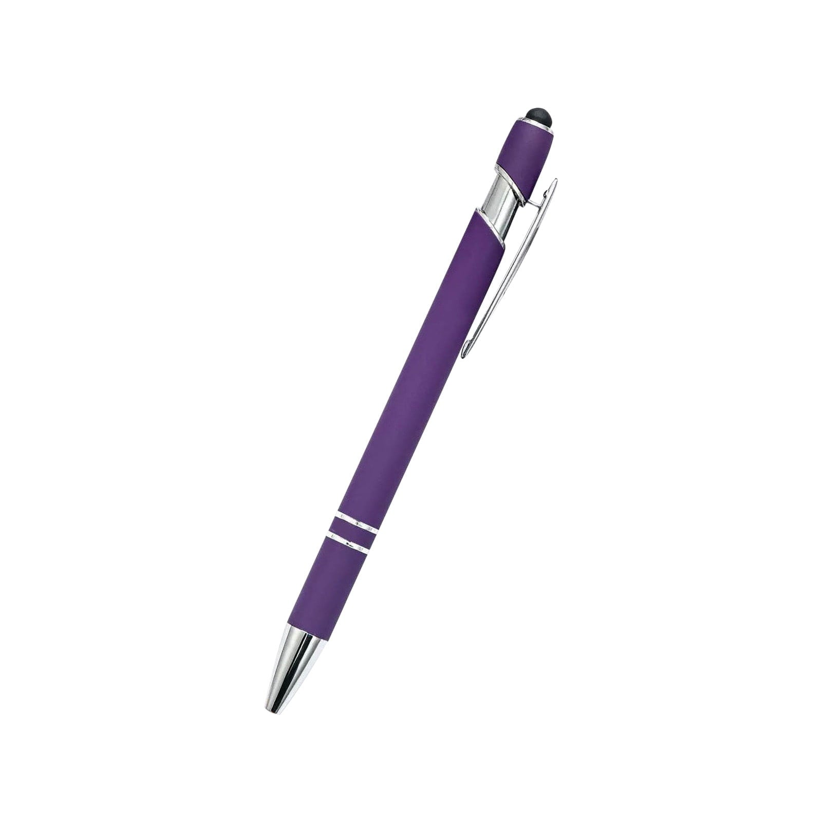 Harlier 2 in 1 Ballpoint Pen with Stylus Tip, Retractable Ballpoint Pen 1.0mm Medium Point Pen, Black Ink Writing Pen Multifunction Metal Stylus Pen for Touch Screens