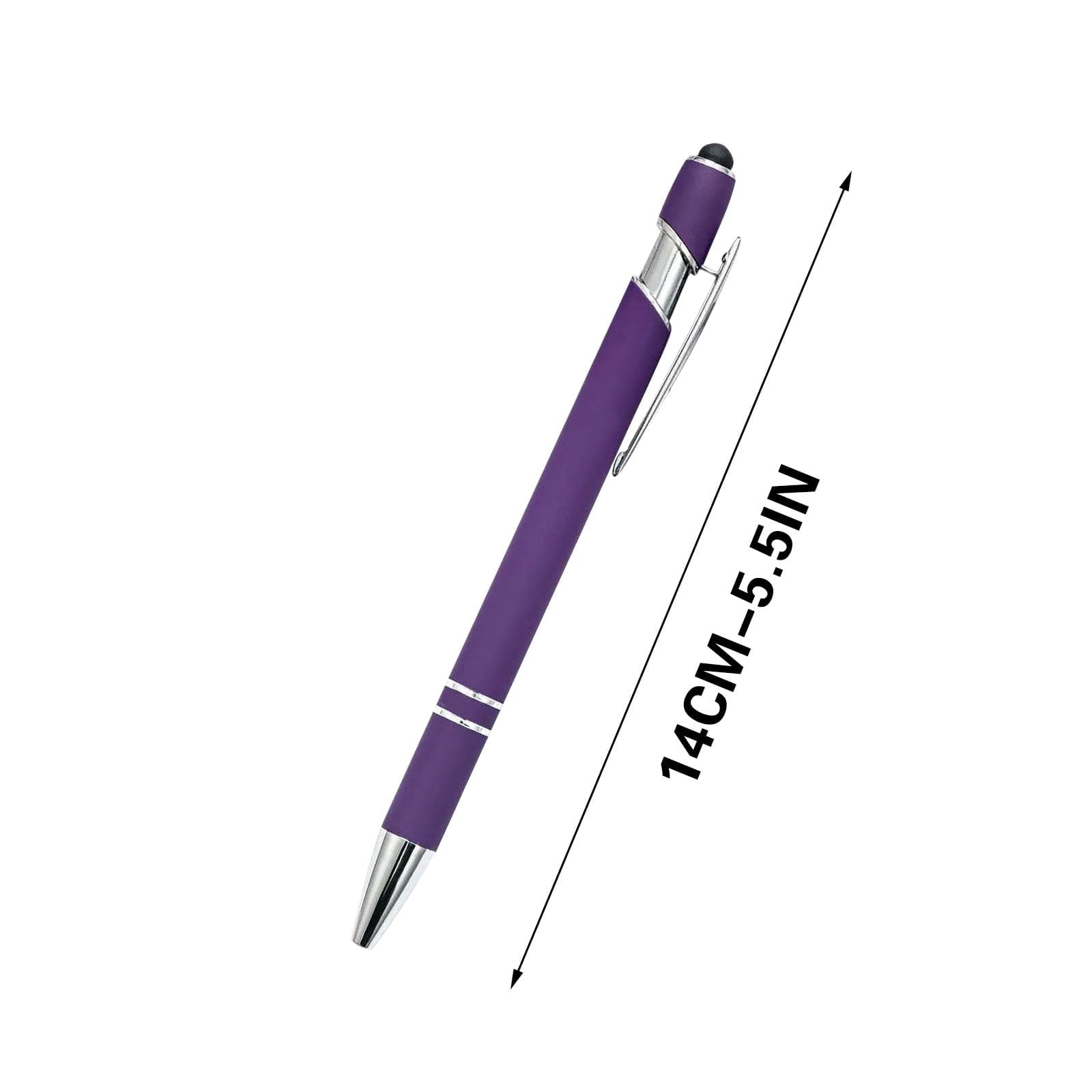 Harlier 2 in 1 Ballpoint Pen with Stylus Tip, Retractable Ballpoint Pen 1.0mm Medium Point Pen, Black Ink Writing Pen Multifunction Metal Stylus Pen for Touch Screens