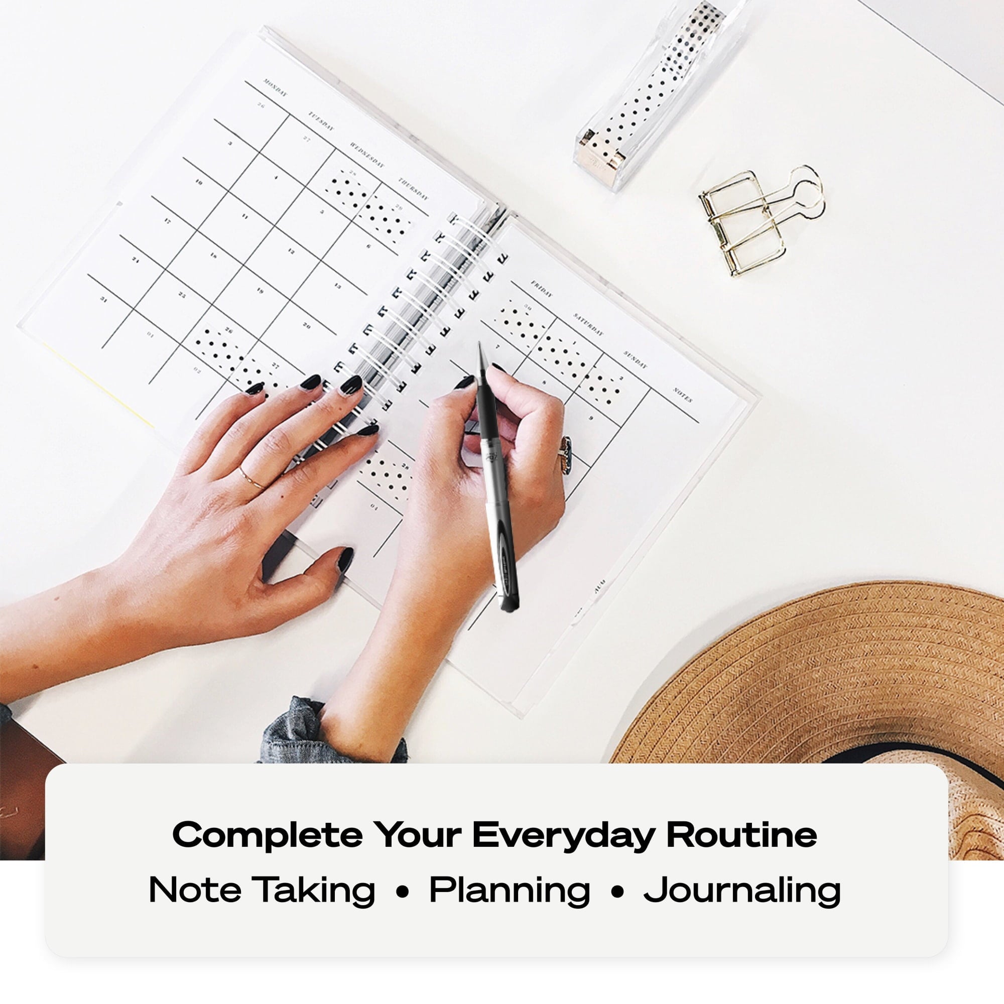 Uniball Signo 207 Impact Gel Pens, Bold Point (1.0mm), Blue Ink, 12 Count