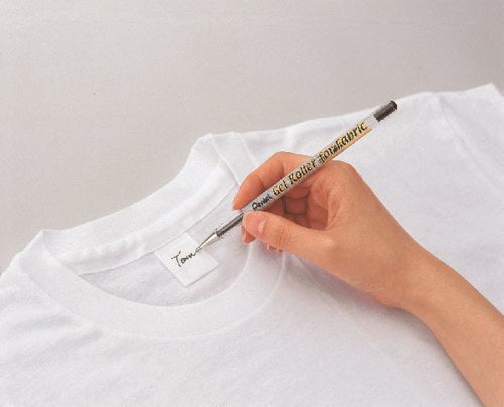 Gel Roller for Fabric, 1.0mm, Bold Lines, Permanent, Black Ink, Box of 12 (BN15-A)