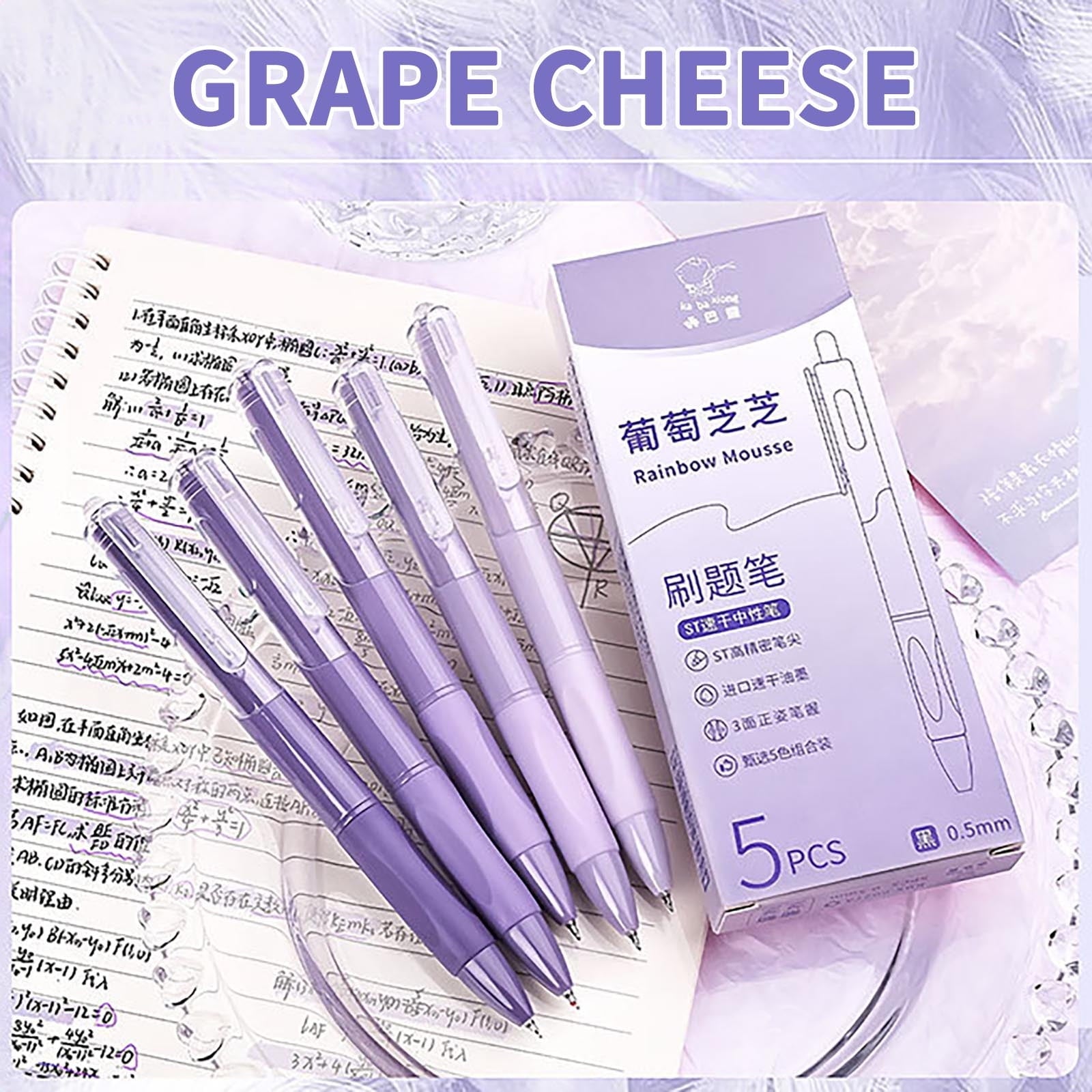 Lixmnse High Precision 05mm Ballpoint Pens , Ergonomic Design for Effortless Writing, Waterproof Ink for Long-Lasting Clarity A