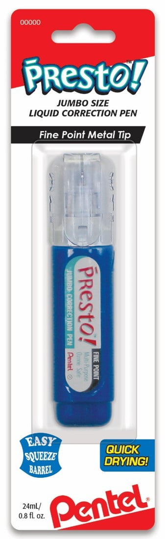 Pentel Presto! Correction Pen-12ml Fine Point