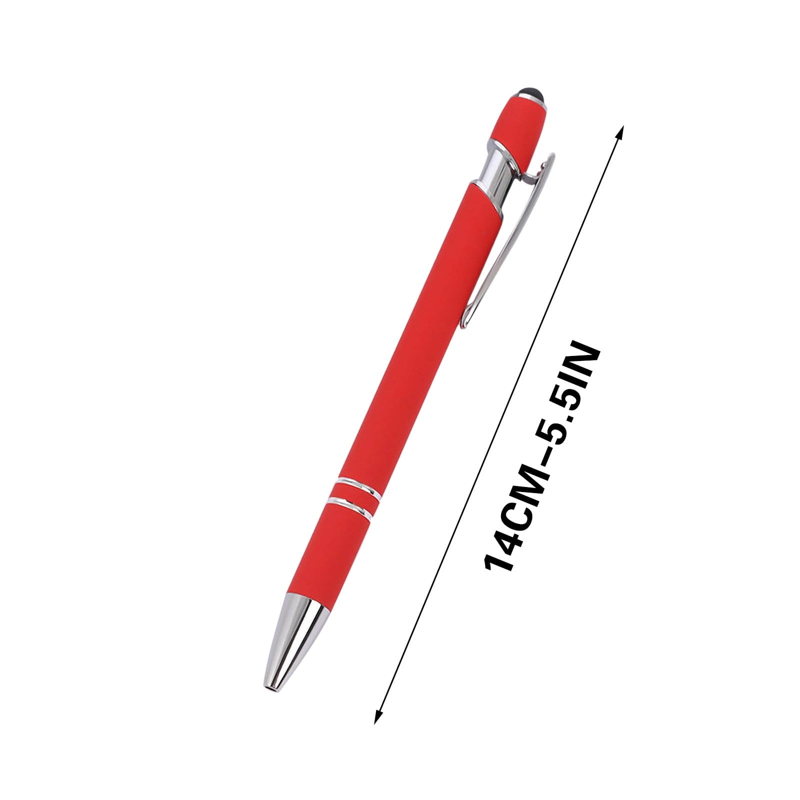 Harlier 2 in 1 Ballpoint Pen with Stylus Tip, Retractable Ballpoint Pen 1.0mm Medium Point Pen, Black Ink Writing Pen Multifunction Metal Stylus Pen for Touch Screens