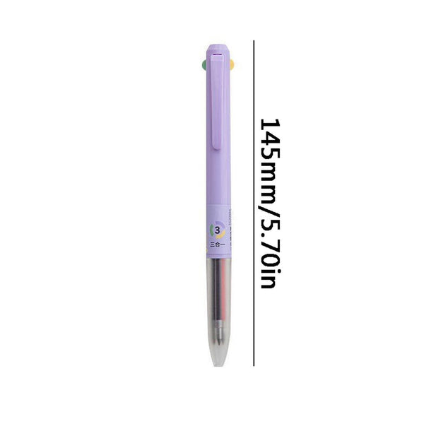 30 PCS Multicolor Pen, 0.5mm Colored Pens, 3-in-1 Multicolor Ink Pens, 18 Colors Retractable Ink for Office Supplies