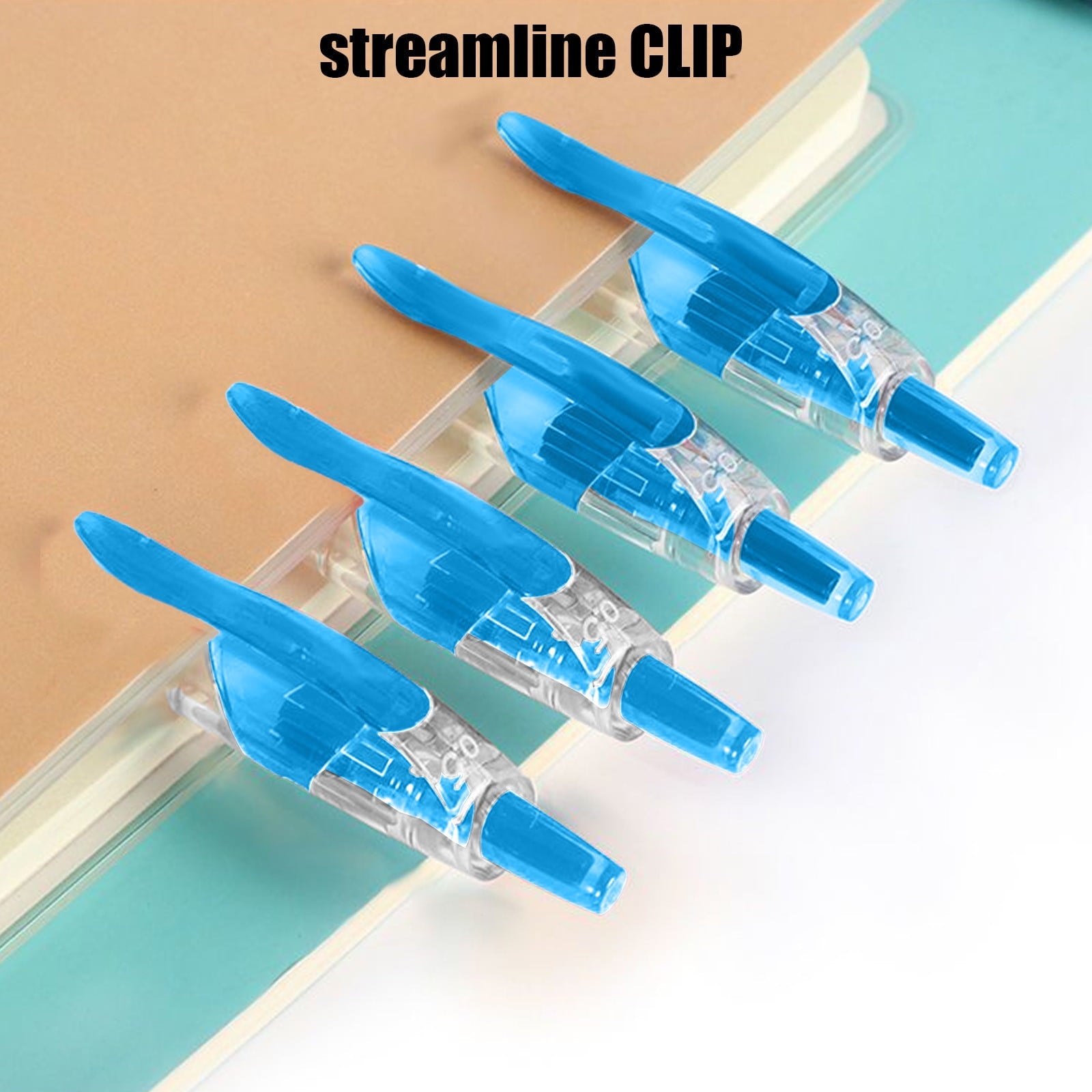 LanSuare 12 Pack Ballpoint Pen , 0.5mm Fine Point Retractable, No Smear Ink for Journaling, Office Classroom Home Writing Supplies