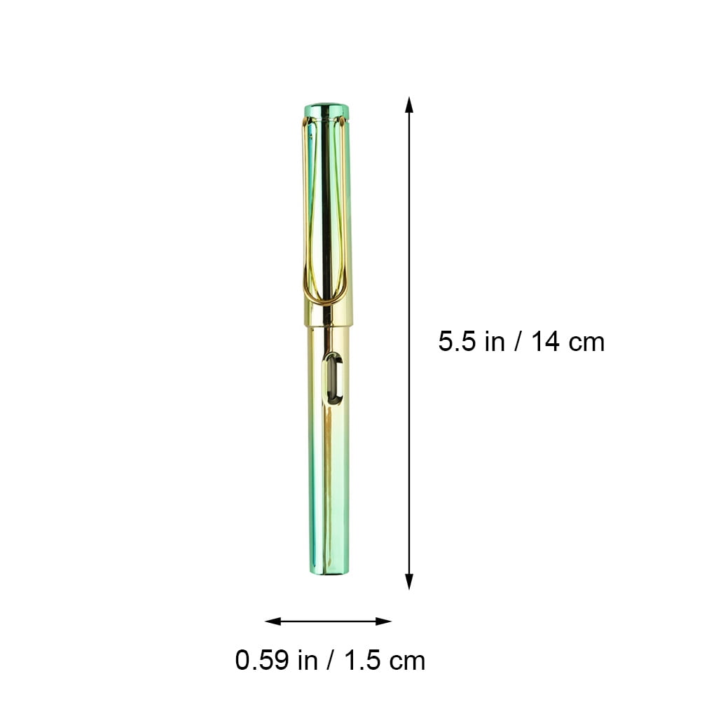 NUOLUX 5Pcs Students Practice Calligraphy Pen Portable Colored Fountain Pens with Ink Sacs